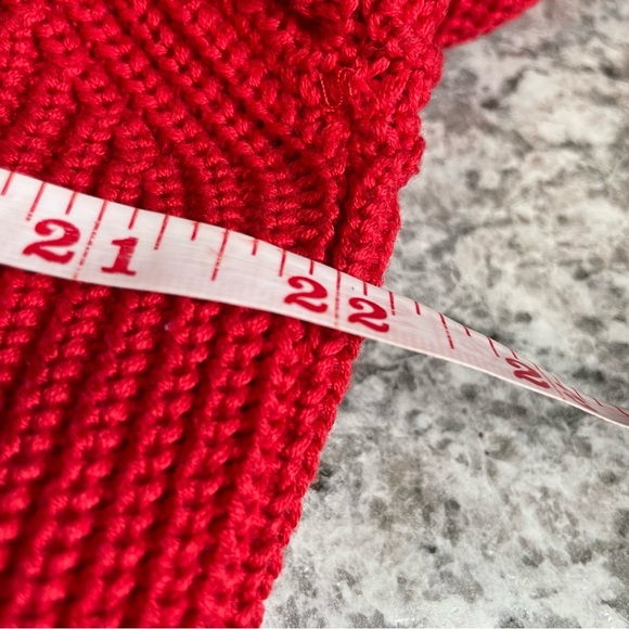 Brax Vibrant Red Cable Knit Women's Cardigan Size 40 or Large - Picture 12 of 14